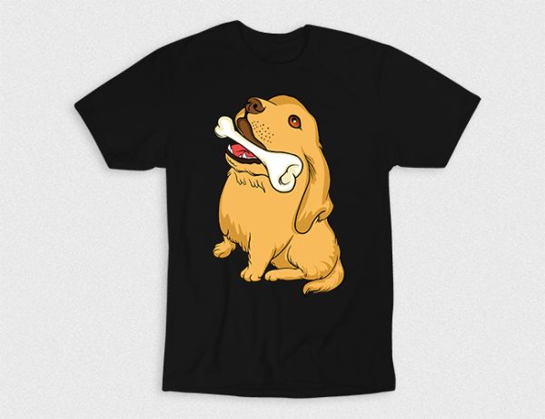 Kaos Dog With Bone V2