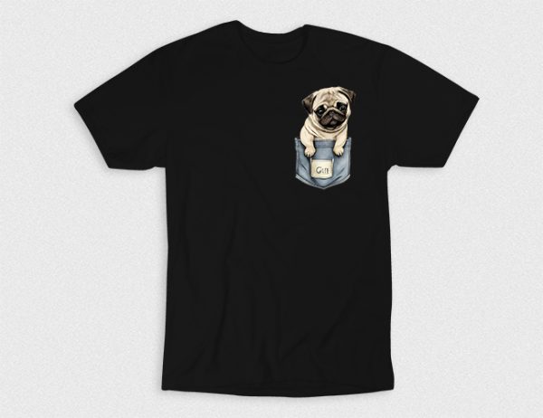 Kaos Pug In Pocket V1