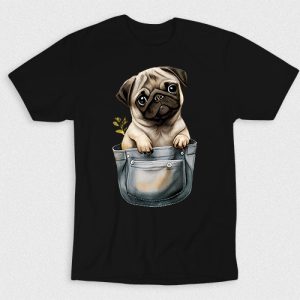 Kaos Pug In Pocket V2