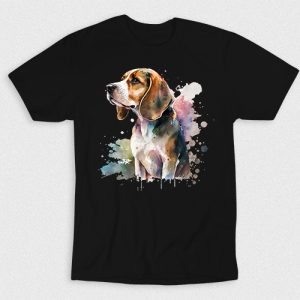Kaos Watercolor Beagle Dog V3