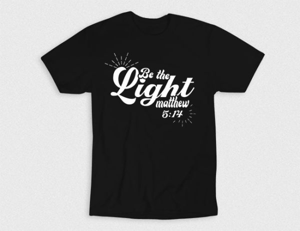 Kaos Kristen Be The Light V2