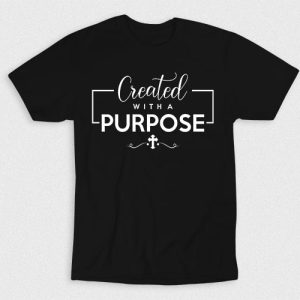 Kaos Kristen Created With Purpose