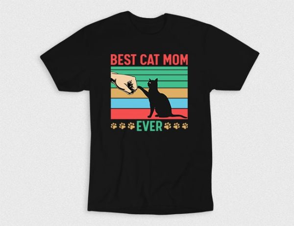 Kaos Best Cat Mom Ever V2