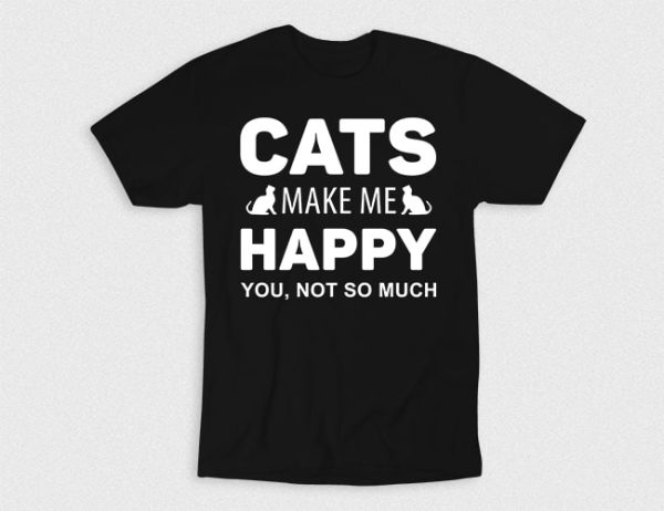Kaos Cats Make Me Happy V2