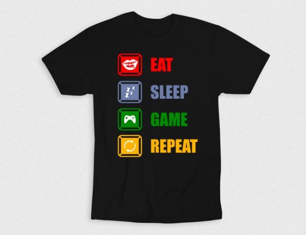 Kaos Eat Sleep Game Repeat V1