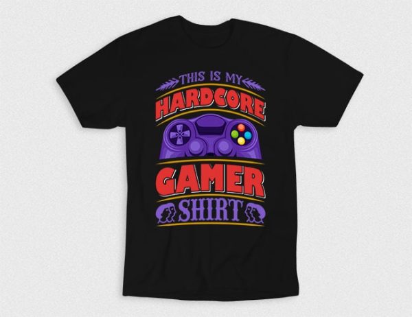 Kaos Hardcore Gamer Shirt