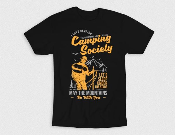 Kaos I Love Camping Society