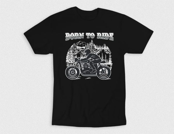 Kaos Born To Ride Motorcycle