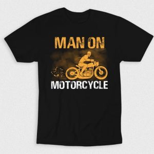 Kaos Man On Motorcycle