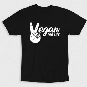 Kaos Vegan For Life