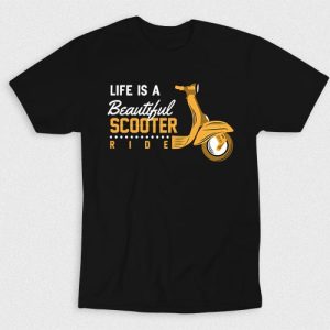 Kaos Life Is Beautiful Scooter Ride