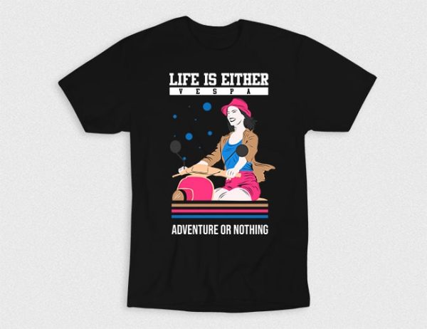 Kaos Life Is Vespa Or Nothing