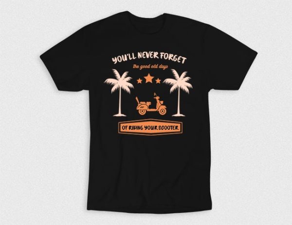 Kaos Never Forget Riding Scooter