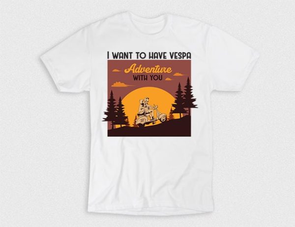 Kaos Vespa Adventure With You
