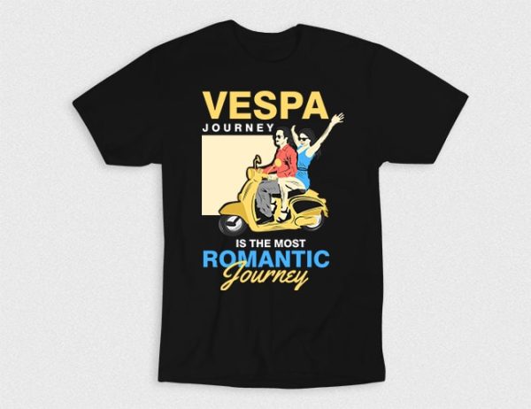 Kaos Vespa Romantic Journey