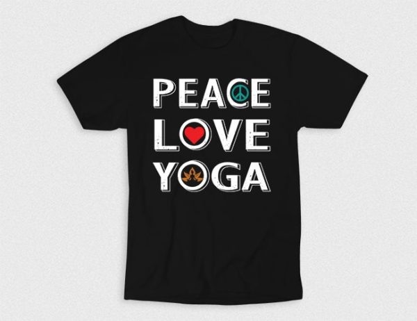 Kaos Peace Love Yoga