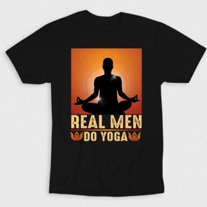 Kaos Real Men Do Yoga
