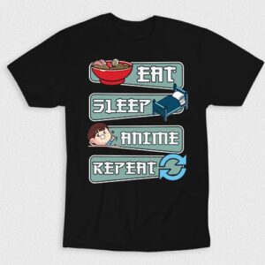 Kaos Eat Sleep Anime Repeat V1