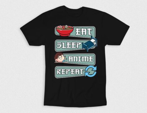 Kaos Eat Sleep Anime Repeat V1
