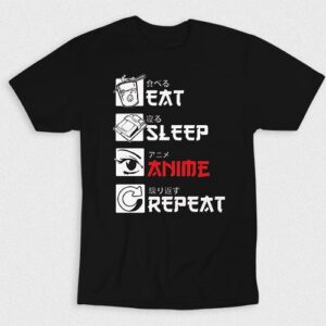 Kaos Eat Sleep Anime Repeat V2
