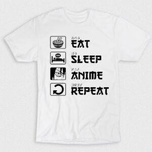 Kaos Eat Sleep Anime Repeat V3