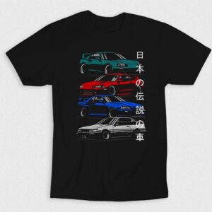 Kaos Japanese Cars Anime