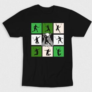 Kaos Cool Badminton Poses