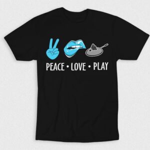 Kaos Peace Love Play Badminton