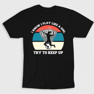 Kaos Play Badminton Like A Girl