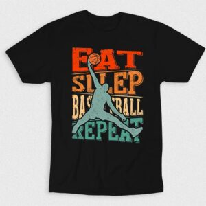 Kaos Eat Sleep Basketball Repeat V2