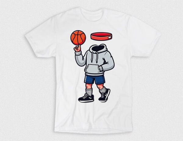 Kaos Headless Basketball Dude