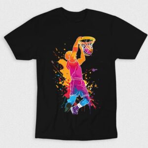 Kaos Player Of Basketball Watercolor