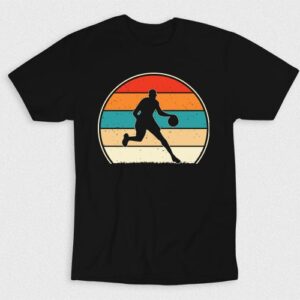 Kaos Retro Vintage Basketball Player V1