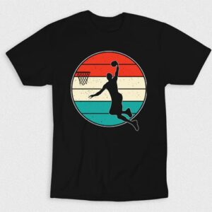 Kaos Retro Vintage Basketball Player V3