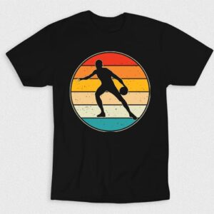 Kaos Retro Vintage Basketball Player V5