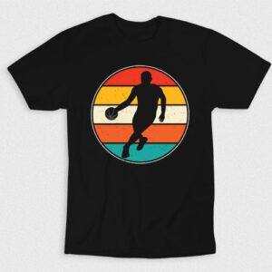 Kaos Retro Vintage Basketball Player V6