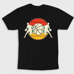 Kaos Retro Vintage Basketball Players