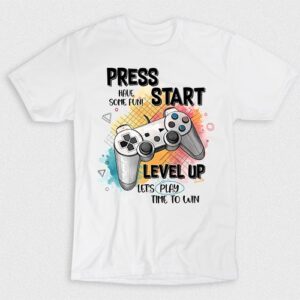 Kaos Press Start Level Up