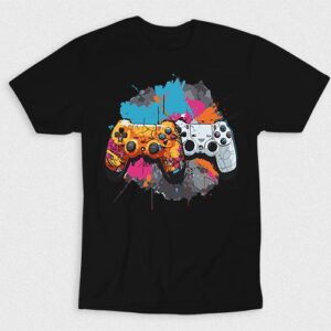 Kaos Splashy Watercolor Two Game Controllers