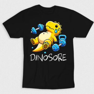 Kaos Dinosore Workout Fitness