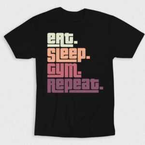 Kaos Eat Sleep Gym Repeat V3