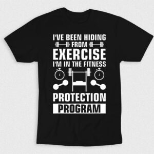 Kaos Hiding From Exercise In The Fitness