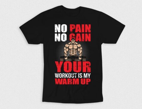 Kaos No Pain No Gain Your Workout Is My Warmup