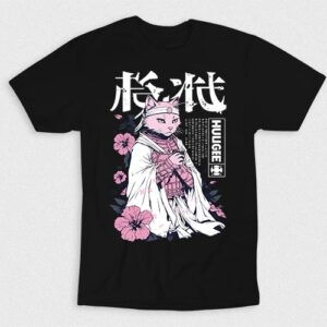 Kaos Huugie Japanese Warrior Cat