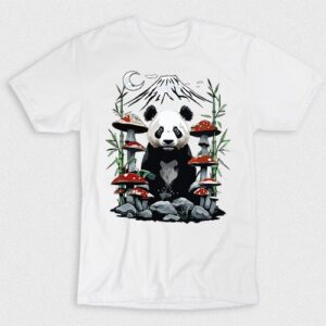 Kaos Japanese Panda Bamboo