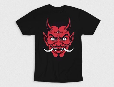 Kaos Japanese Red Devil