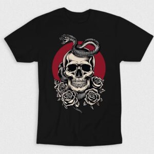 Kaos Japanese Snake Skull