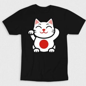 Kaos Japanese Worship Cute Cat