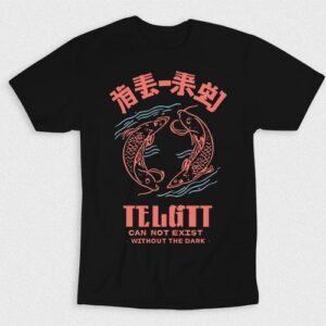 Kaos Japanese Red Yin Yang