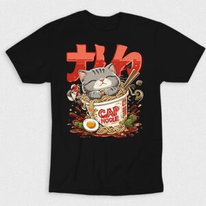 Kaos Ramen Cat Noodle